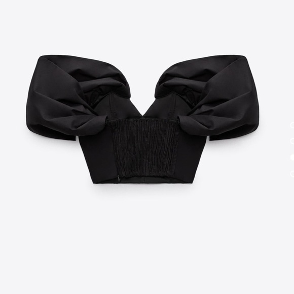 ZARA  LIMITED EDITION DRAPED SLEEVE BUSTIER - Picture 11 of 14